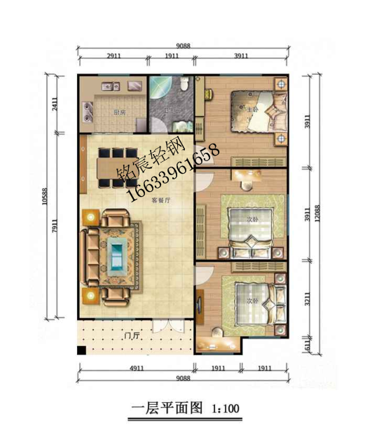 120平米一層歐式鋼結(jié)構(gòu)別墅 120平米一層歐式鋼結(jié)構(gòu)別墅