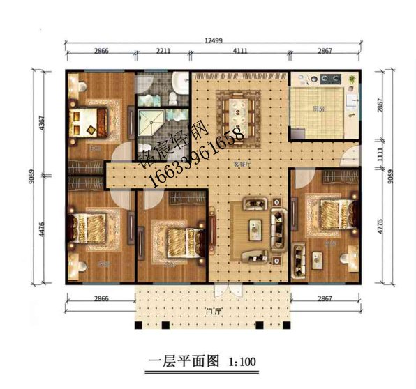 一層130平米輕鋼結構別墅