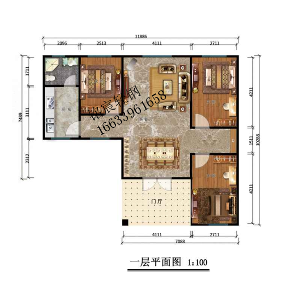 100平米一層輕鋼別墅 100平米一層輕鋼別墅