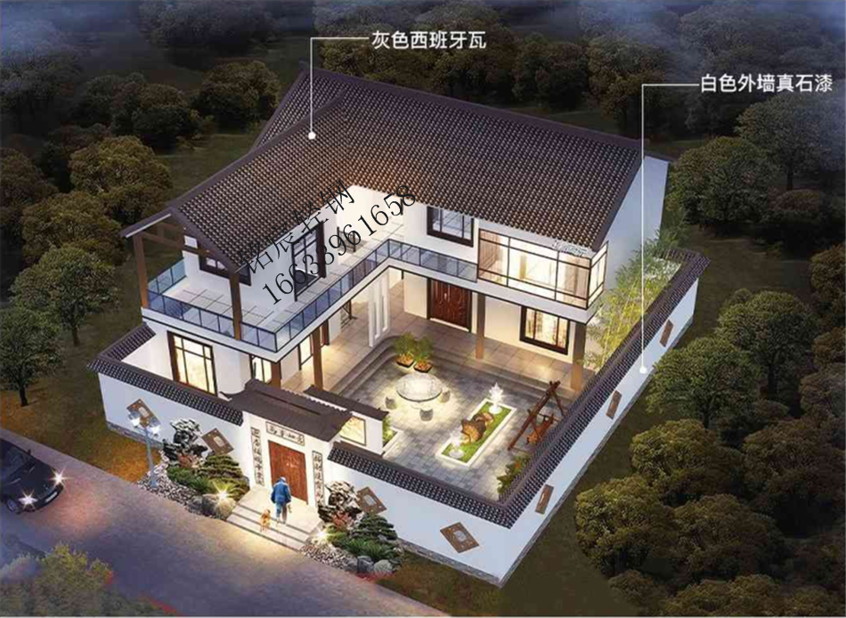 二層270平米中式輕鋼別墅戶型圖 二層270平米中式輕鋼別墅戶型圖