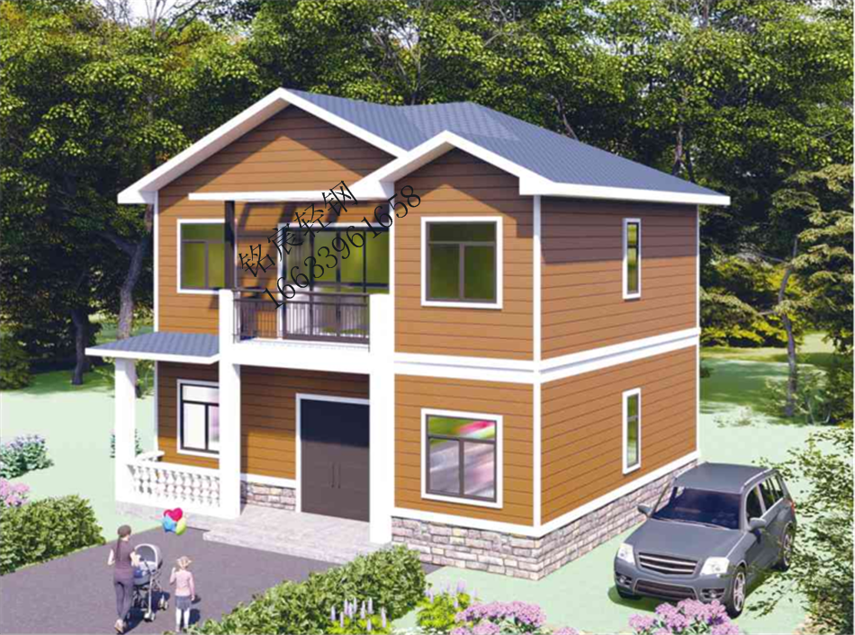 二層170平米歐式裝配式鋼結(jié)構(gòu)農(nóng)房 二層170平米歐式裝配式鋼結(jié)構(gòu)農(nóng)房