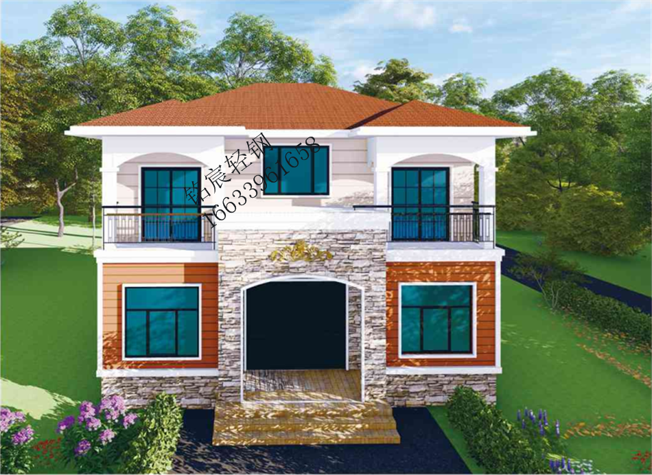 二層217平米歐式風(fēng)格輕鋼別墅 二層217平米歐式風(fēng)格輕鋼別墅