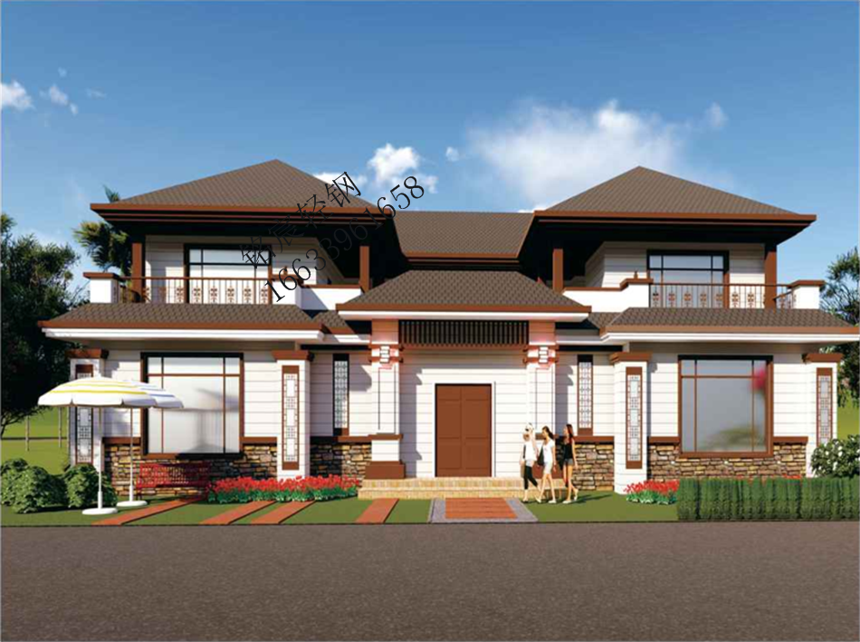 二層295平米中式輕鋼別墅 二層295平米中式輕鋼別墅