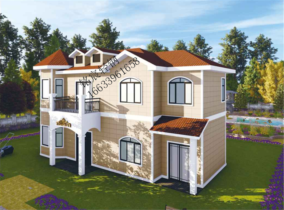 二層208平米歐式輕鋼別墅 二層208平米歐式輕鋼別墅