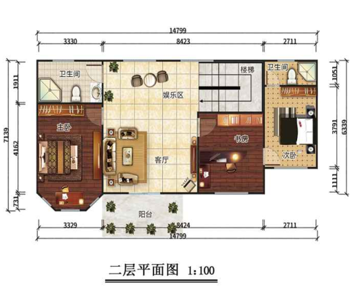 二層208平米歐式輕鋼別墅 二層208平米歐式輕鋼別墅