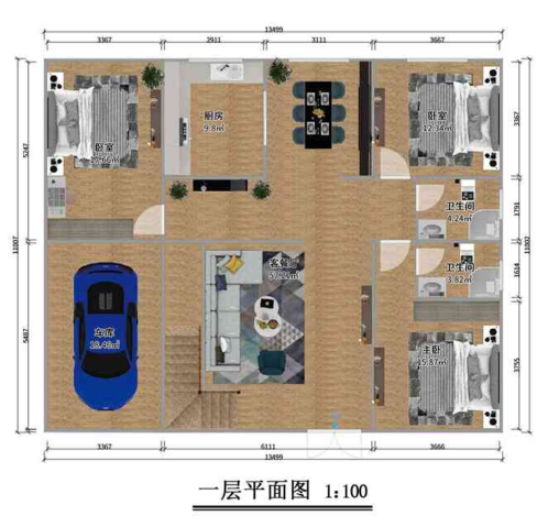 二層300平米歐式輕鋼別墅 二層300平米歐式輕鋼別墅