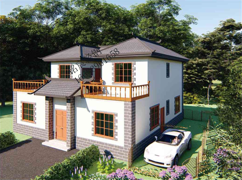 二層220平米中式風(fēng)格輕鋼別墅 二層220平米中式風(fēng)格輕鋼別墅