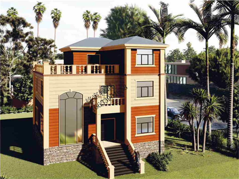 三層310平米歐式輕鋼別墅房屋 三層310平米歐式輕鋼別墅房屋