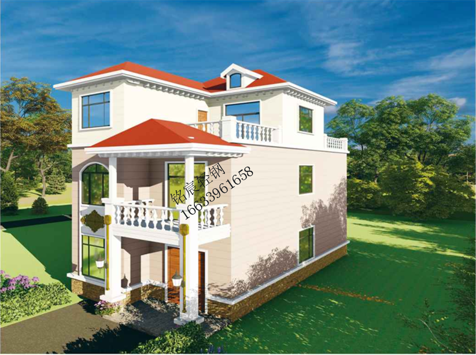 三層367平米歐式輕鋼別墅 三層367平米歐式輕鋼別墅