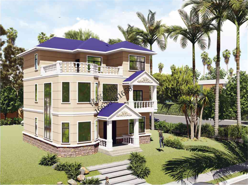 三層381平米歐式輕鋼別墅 三層381平米歐式輕鋼別墅