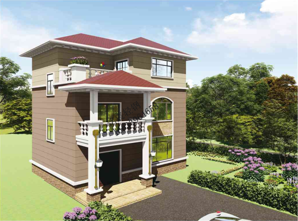 三層245平米歐式輕鋼別墅 三層245平米歐式輕鋼別墅