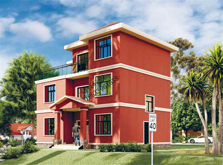 三層285平米歐式輕鋼別墅 三層285平米歐式輕鋼別墅