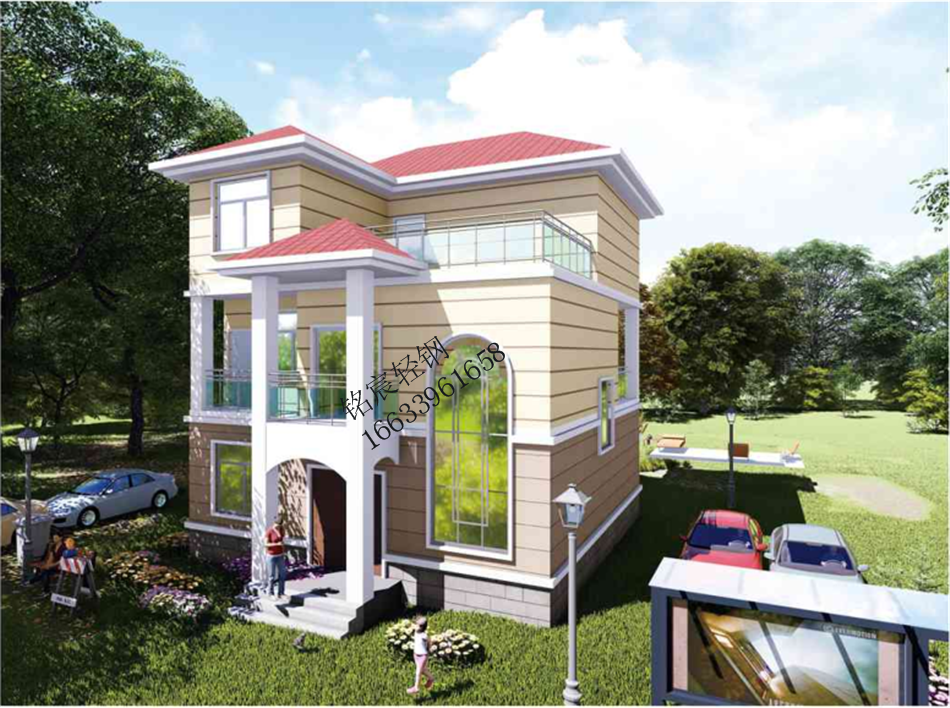 三層295平米歐式輕鋼別墅 三層295平米歐式輕鋼別墅