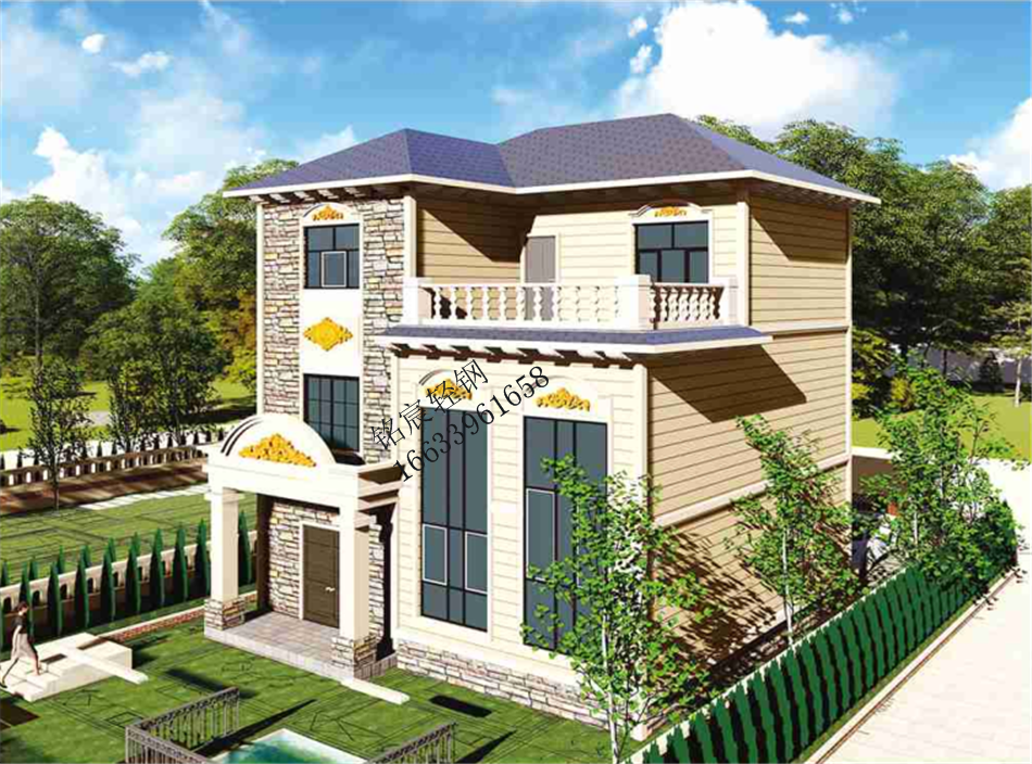 三層296平米歐式輕鋼別墅 三層296平米歐式輕鋼別墅