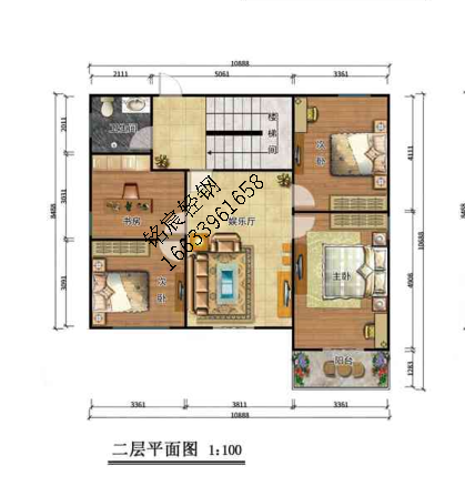 三層289平米歐式輕鋼別墅 三層289平米歐式輕鋼別墅