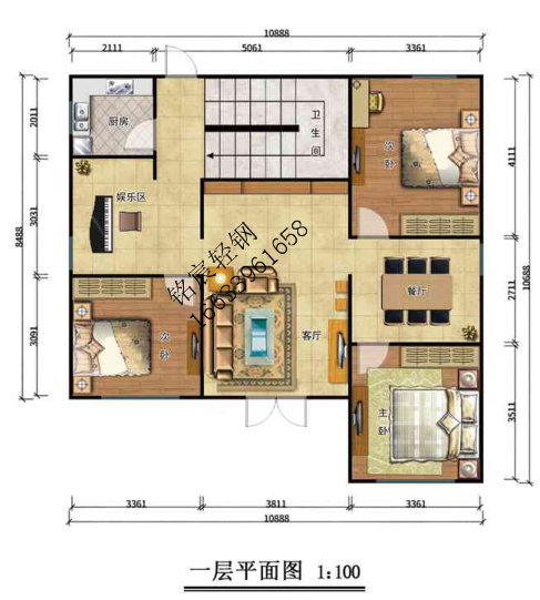 三層289平米歐式輕鋼別墅 三層289平米歐式輕鋼別墅