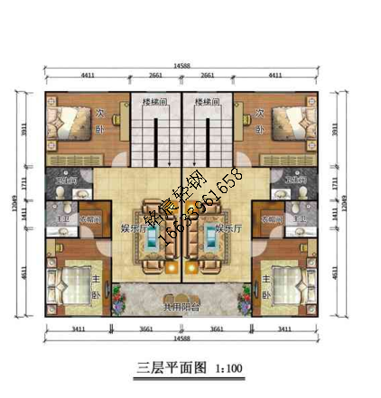 三層550平米歐式輕鋼別墅 三層550平米歐式輕鋼別墅