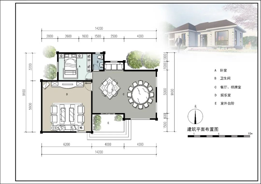 一層129平米輕鋼龍骨別墅房屋-臥室-娛樂室-餐廳棋牌室-衛(wèi)生間 一層129平米輕鋼龍骨別墅房屋-臥室-娛樂室-餐廳棋牌室-衛(wèi)生間